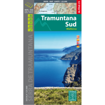 Carte de randonnée Mallorca Tramuntana Sud 1:25 000 / Alpina