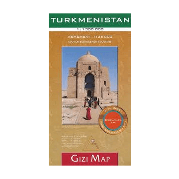 Carte routière Turkmenistan 1:1 300 000 / Gizi Map