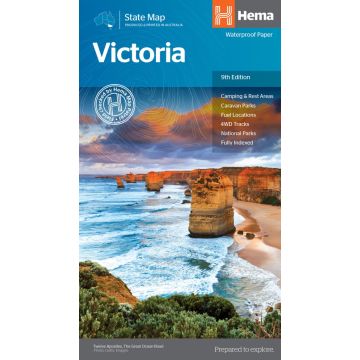 Carte routière Victoria 1:850 000 / HEMA