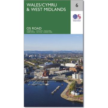 Strassenkarte Wales West Midlands 1:250 000 / OS Road Map 6 