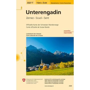 3327 T Unterengadin Wanderkarte 1:33 333 