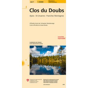 222 T Clos du Doubs Wanderkarte 1:50 000 