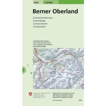 5004 Berner Oberland 1:50 000 / Swisstopo
