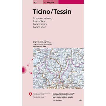 107 Tessin 1:100 000 / Swisstopo