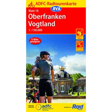 Velokarte ADFC 18 Oberfranken Vogtland 1:150 000 / BVA