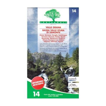 Wanderkarte Valle Grana, Bassa Valle Stura di Demonte 1:25 000 / Fraternali Nr.14