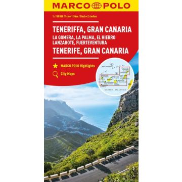 Strassenkarte Teneriffa Gran Canaria Kanarische Inseln 1:150 000 / Marco Polo