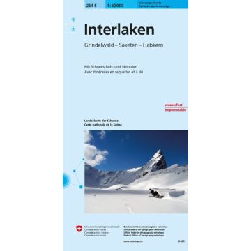 254 S Interlaken Skitourenkarte 1:50 000 
