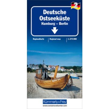 Strassenkarte Deutschland 02 Deutsche Ostseeküste 1:275 000 / Kümmerly & Frey
