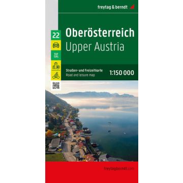 Carte routière Haute Autriche 1:150 000 / Freytag & Berndt