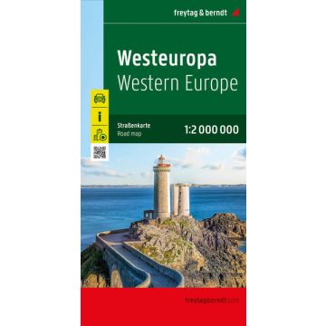 Carte routière Europe de l'Ouest 1:2 000 000 / Freytag & Berndt