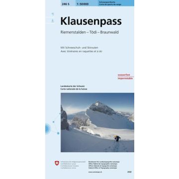 246 S Klausenpass Skitourenkarte 1:50 000 