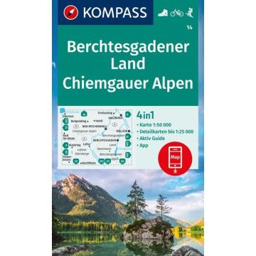Wanderkarte Kompass 14 Berchtesgadner Land 1:50