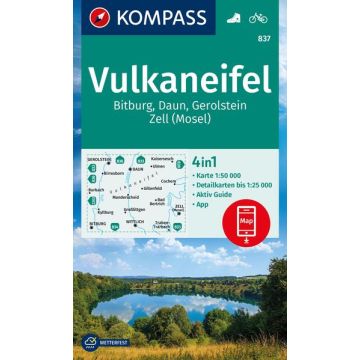 Wanderkarte Kompass 837 Vulkaneifel 1:50 000