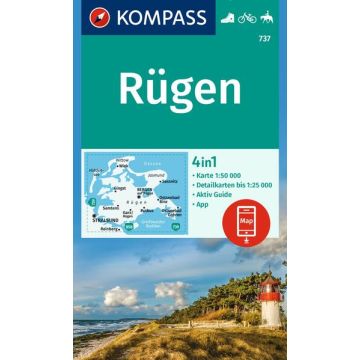 Wanderkarte Kompass 737 Insel Rügen 1:50 000 