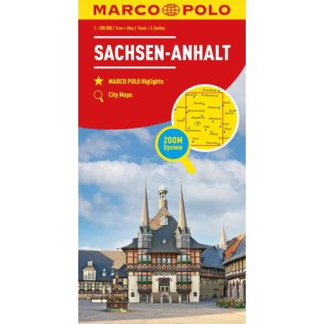 Strassenkarte Sachsen Anhalt 1:200 000 / Marco Polo Deutschland 8