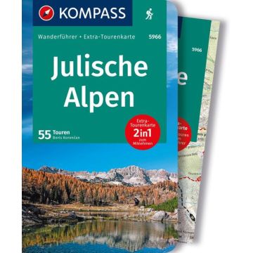 Wanderführer Julische Alpen mit Wanderkarte / Kompass