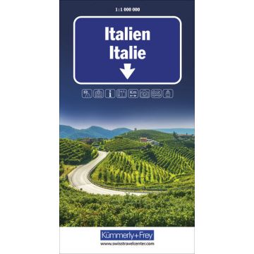Carte routière Italie 1:1 Mio. / Kümmerly & Frey