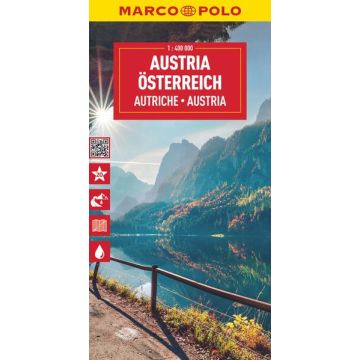 Carte routière Autriche 1:400 000 / Marco Polo