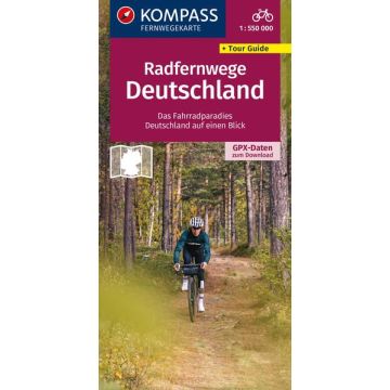 Radfernwege Deutschland 1:550 000 / Kompass
