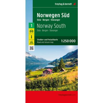 Strassenkarte Norwegen Nr. 1 Süd 1:250 000 / Freytag & Berndt