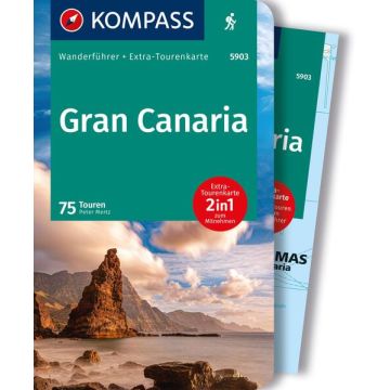 Wanderführer Gran Canaria mit Wanderkarte / Kompass