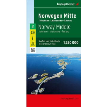 Strassenkarte Norwegen Nr. 2 Mitte 1:250 000 / Freytag & Berndt