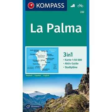 Wanderkarte Kompass 232 la Palma 1:50 000 