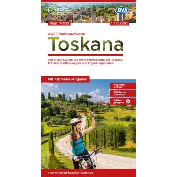 Velokarte ADFC IT-TOS Toskana 1:150 000 / BVA