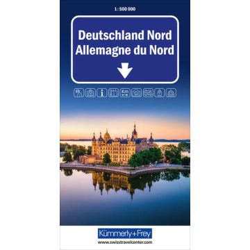 Strassenkarte Deutschland Nord 1:500 000 / Kümmerly & Frey