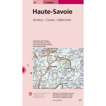 45 Haute-Savoie 1:100 000 / Swisstopo