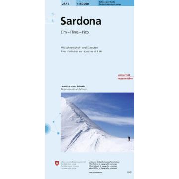 247 S Sardona Skitourenkarte 1:50 000 