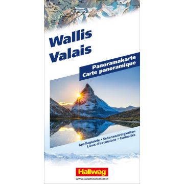 Panoramakarte Wallis / Hallwag