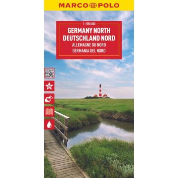Strassenkarte Deutschland Nord 1:550 000 / Marco Polo