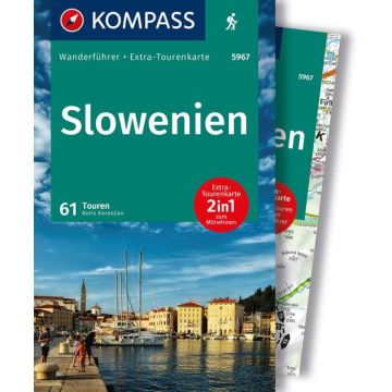 Wanderführer Slowenien mit Wanderkarte / Kompass