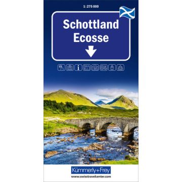 Strassenkarte Schottland 1:275 000 / Kümmerly & Frey