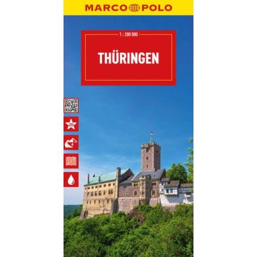 Strassenkarte Thüringen 1: 200 000 / Marco Polo Deutschland 7 