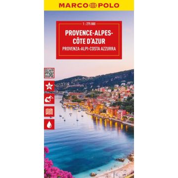 Strassenkarte Provence, Alpes, Côte d'Azur 1:200 000 / Marco Polo