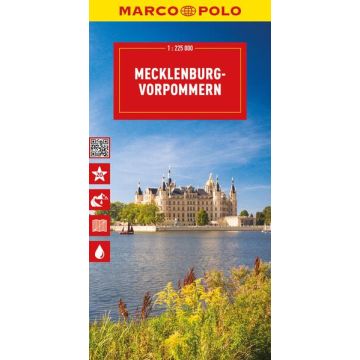 Strassenkarte Mecklenburg-Vorpommern 1:200 000 / Marco Polo Deutschland 2