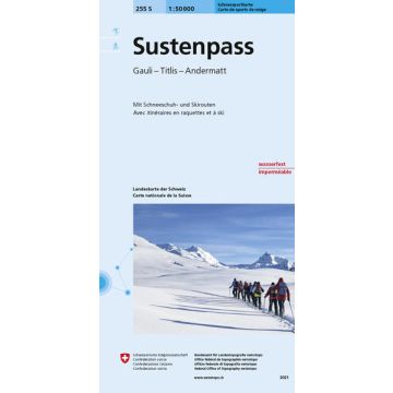 255 S Sustenpass Skitourenkarte 1:50 000
