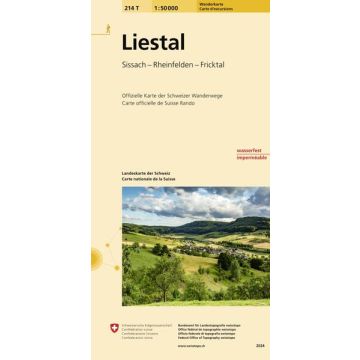 214 T Liestal Wanderkarte 1:50 000 