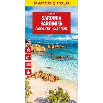 Strassenkarte Sardinien 1:200 000 / Marco Polo Italien 15