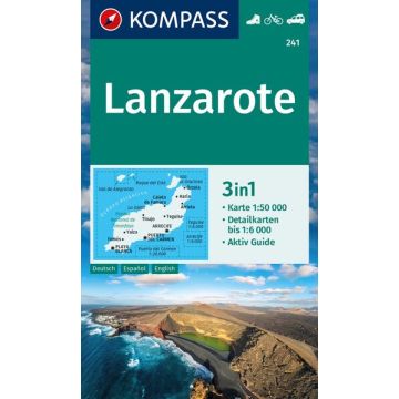 Wanderkarte Kompass 241 Lanzarote 1:50 000