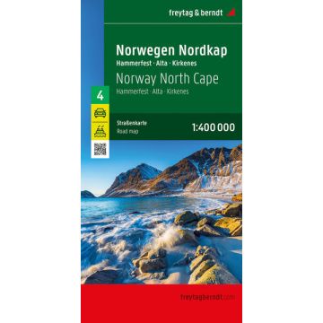 Strassenkarte Norwegen Nr. 4 Nordkap 1:400 000 / Freytag & Berndt