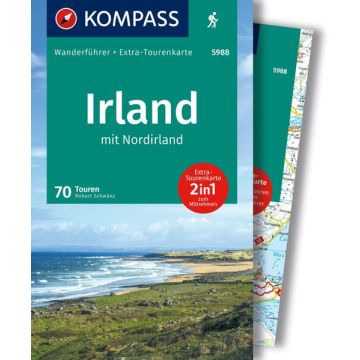 Wanderführer Irland mit Wanderkarte / Kompass