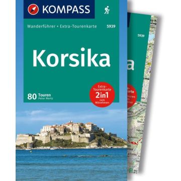 Wanderführer Korsika mit Wanderkarte / Kompass