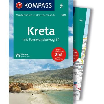 Wanderführer Kreta mit Wanderkarte / Kompass 