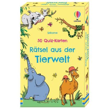 50 Quizkarten: Rätsel aus der Tierwelt / Usborne