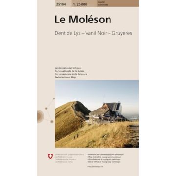25104 Le Moléson 1:25 000 / Swisstopo (Sommets)