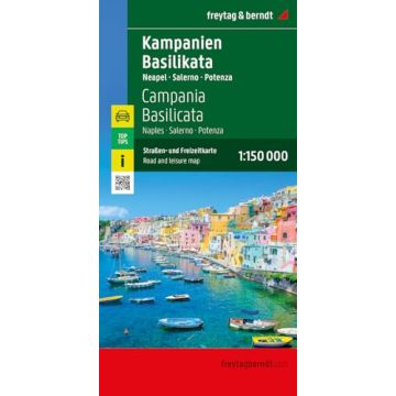 Strassenkarte Kampanien Basilikata 1:150 000 / Freytag & Berndt